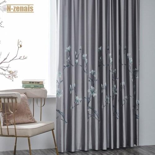 Custom New Style Curtains for Living Room Bedroom Study High-precision Simulation Silk Embroidered Curtains Blackout Curtain