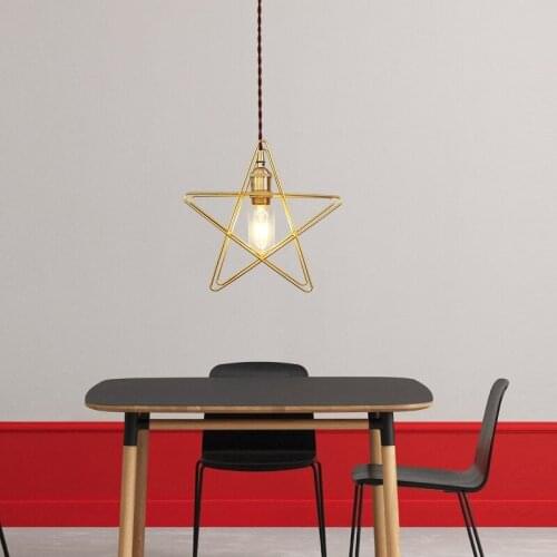 Creativity five stars iron pendant lamps single aisle clothing stores decorative window shops dining pendant light ZA81525