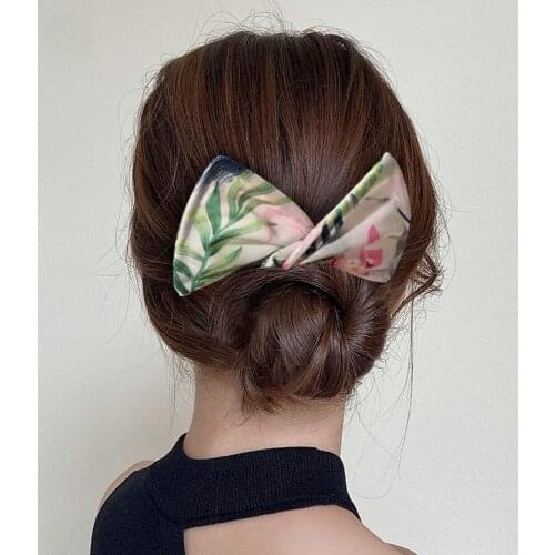 Women Sweet Deft Bun Hair Bands Knotted Wire Headband Solid Color Hair Braider Maker Hair Bun French DIY Hair Stool Accessories