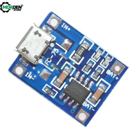 10Pcs 5V 1A 18650 TP4056 Lithium Battery Charger Module Micro USB Charging Board With Protection Dual Functions
