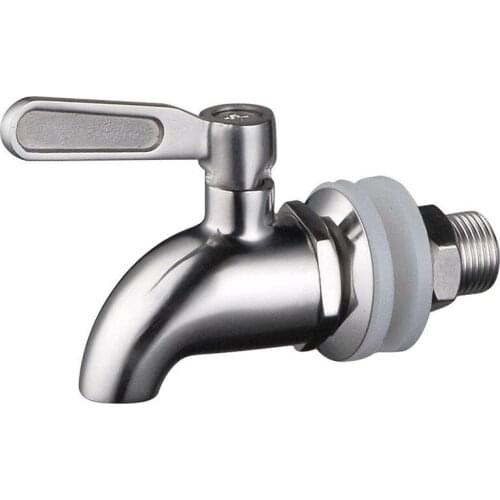16mm Drink Dispenser Beverage Wine Barrel Tap Spigot Water Stainless Steel Coffee Juice Faucet