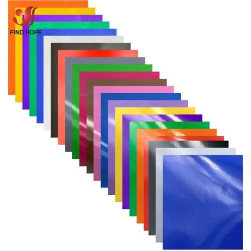 23 Sheets 12"x10" Bundle Permanent Adhesive Vinyl Sheets Making Sign Pattern for Party Decoration Sticker Craft Cutter Car Decal