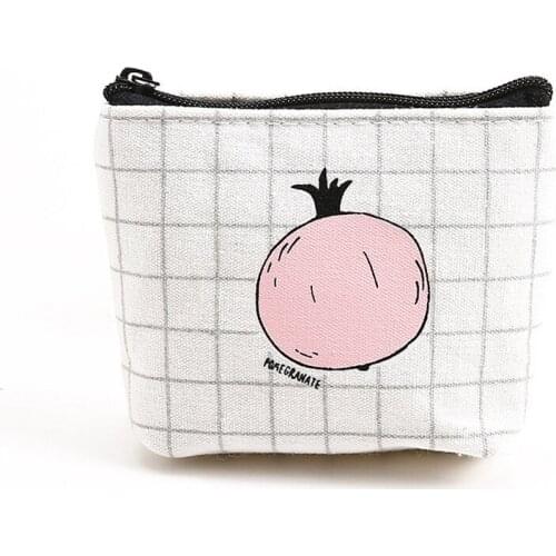 70PCS / LOT Creative Canvas Wallet With Colorful Cartoon Pattern Large Capacity Card Bag Key Bag Coin Storage Bag