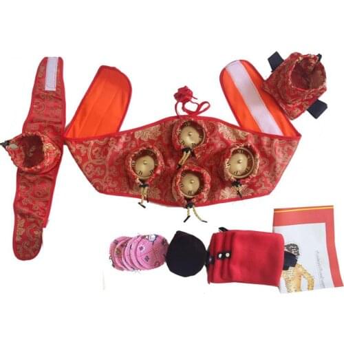 Acupuncture moxa moxibustion 4pcs waist abdomen massage boxes & silk coat bag gift 108pcs moxa neck cervical cloth cover chart