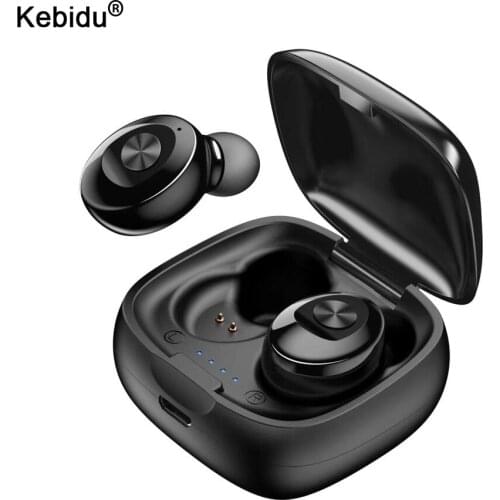 TWS Wireless Headphones 5.0 True Bluetooth Earbuds IPX5 Waterproof Sports Earpiece 3D Stereo Sound Earphones with Charging Box