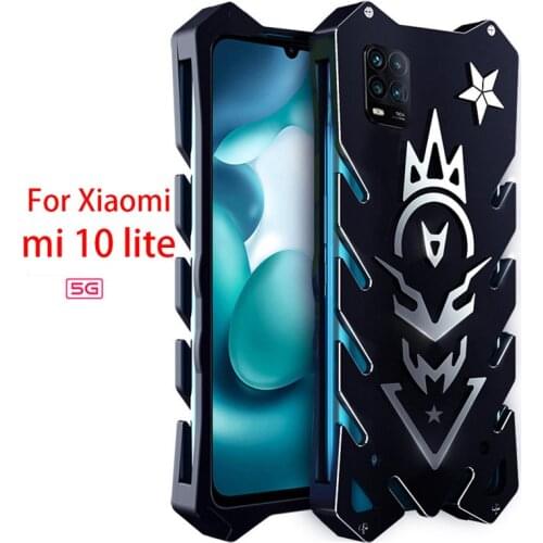 For Xiaomi Mi 10 Youth Edition 5G Zimon Luxury New Thor Heavy Duty Armor Metal Aluminum Phone Case For Xiaomi mi 10 lite 5G Case