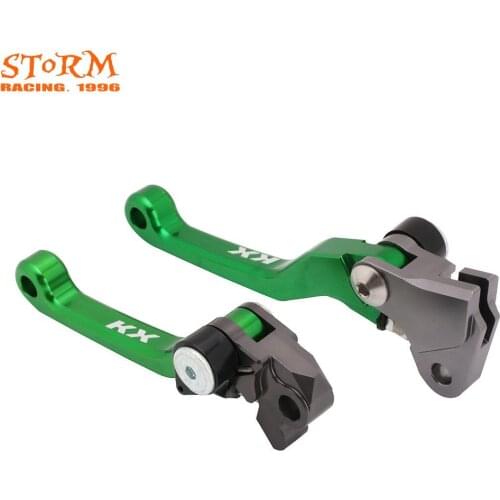 CNC Motorcycle Brake Clutch Lever Set Motorbike With "KX" LOGO For KAWASAKI KX 65 85 125 250 KX250F 450F KXF250 KXF450 2000-2018