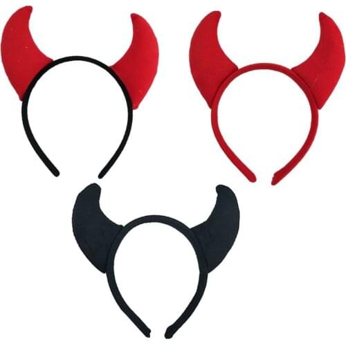 Funny Devil Ears Headband Horns Ear Children Headbands Halloween Party Adults Decoration Props