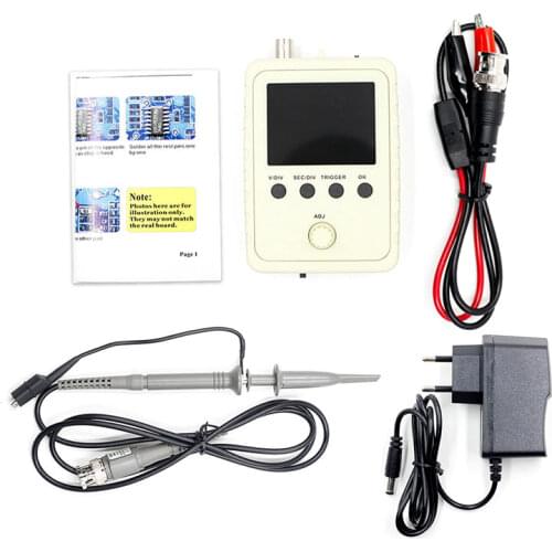 Digital Oscilloscope DIY Kit with Case Fully Soldered Electronic Learning Set 1MSa/s 0-200KHz 2.4" TFT Handheld Pocket-size