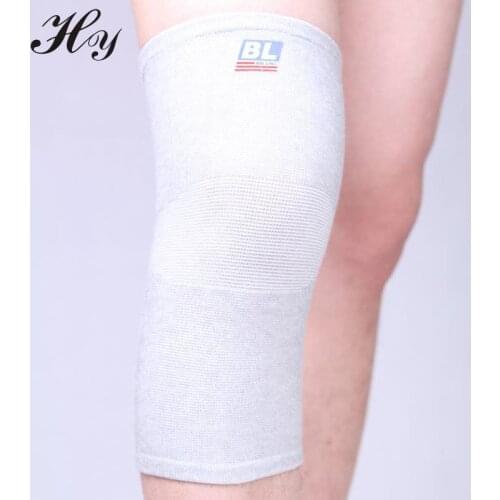 Breathable Sports Knee Stretch Cotton Polyester Cotton Support Brace Wrap Warm Knee Protector Pads Patella Guard Charcoal Knee