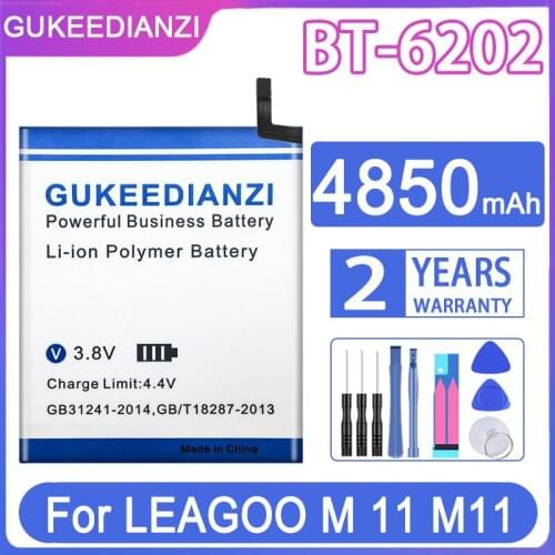 GUKEEDIANZI Replacement Battery BT-6202 4850mAh For LEAGOO M 11 M11