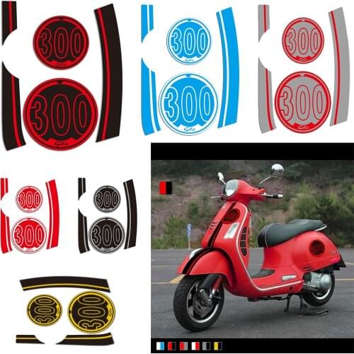 KODASKIN Motorcycle Vinyl Stickers Frame Decoration Decals for Vespa GTS 300 gts300