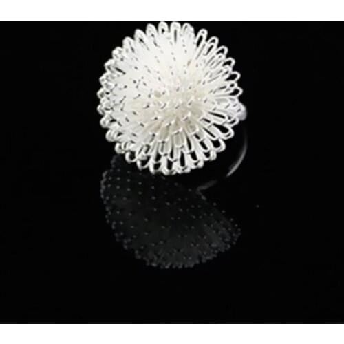 Fashion Flower Ring High Quality Multilayer Charming Lovely Dandelion Flower Ring Womens Jewelry Wholesale
