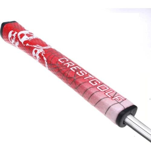 CRESTGOLF New Skull & Spider Pistol Golf Putter Grip GTR 2.0 PU Leather Golf Clubs Anti-Slip Ultralight Grips Shantou