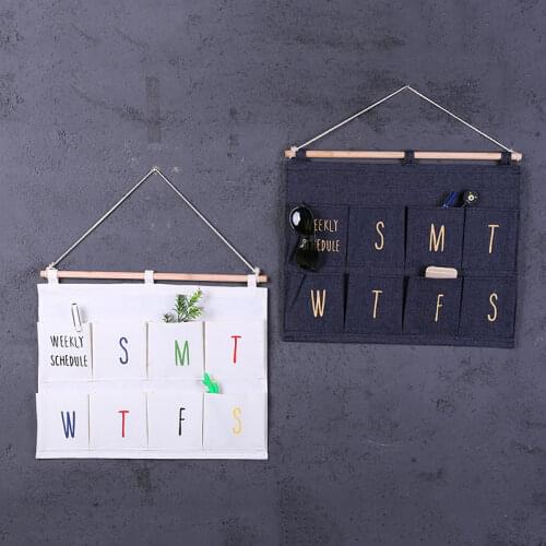 Multi functional 8 - 12 pockets hanging storage bag door behind wall mounted home sundries closet organizer bags