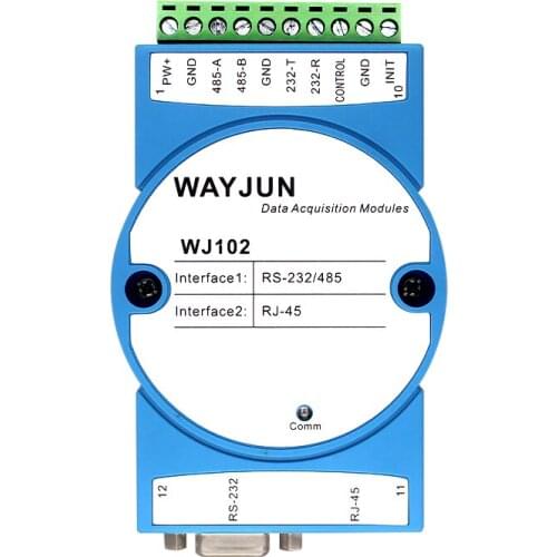 Modbus RTU to TCP , RS232/485 to Ethernet Module WJ102