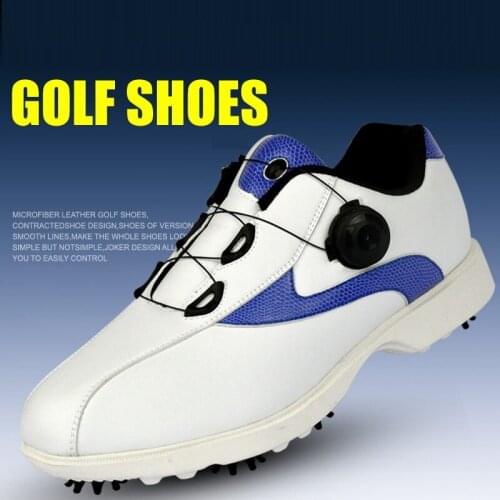 Men Golf Shoes Waterproof Sport Training Sneakers Comfortable Outdoor Grass Golf Shoes Lightweight Athletic Trainers