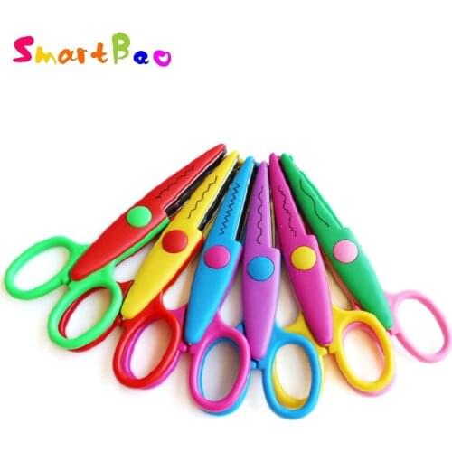 DIY Scrapbooking Sissors Decorative Wave Lace Edge Craft Stationery Scissors for Kids Scrapbook Handmade Artwork Card 2Pcs/Lot