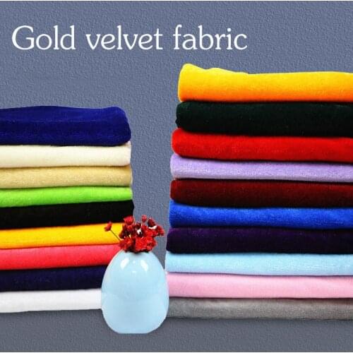 Wholesale Pure Color Gold Velvet Fabric Photography Background Set Stage Curtain Doily