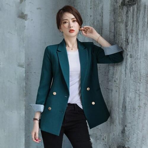 Women Blazer Vintage Jacket Spring Autumn Large Size 5XL Coat Jackets Loose Retro Suits Fashion Elegant Outwear casaco feminino