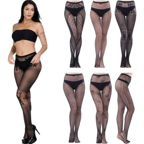 Luckymily Sexy Womens Lingerie Stockings Garter Belt Fishnet Tights Transparent Pantyhose Thigh Stockings Long Sexy Stockings