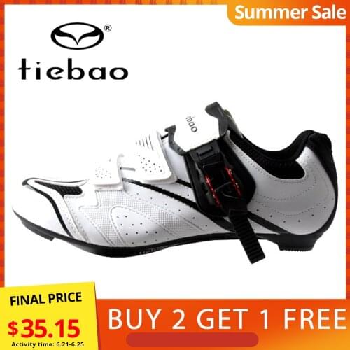 Clearance! TIEBAO Men Women Road Bike Shoes Self-Locking Cycing Shoes Bicycle Cycling Bike Shoes Breathable Sports EU 37-47