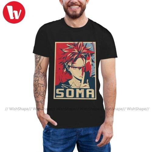 Shokugeki No Soma T Shirt Shokugeki No Soma T-Shirt Big Male Tee Shirt Awesome Print 100 Cotton Casual Tshirt
