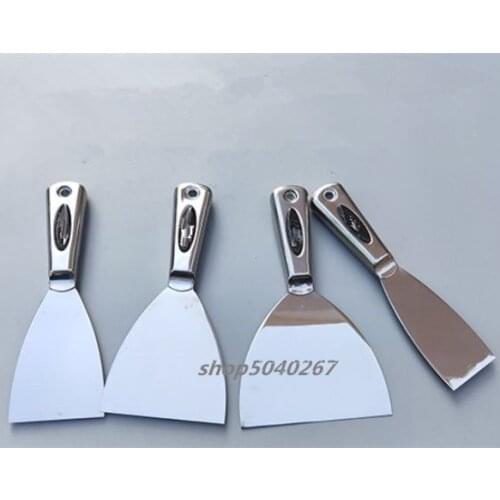 1PC 2" 3" 4" 5" 6" 8" stainless steel knife plaster spatula for filling Clean scraper wall decor construction hand tool