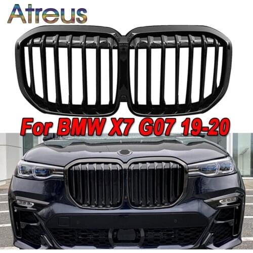 Atreus 1set Replacement For New BMW X7 G07 2019 2020 2021 Front Grille/Grilles Kidney Sport Style M Power Car Accessories