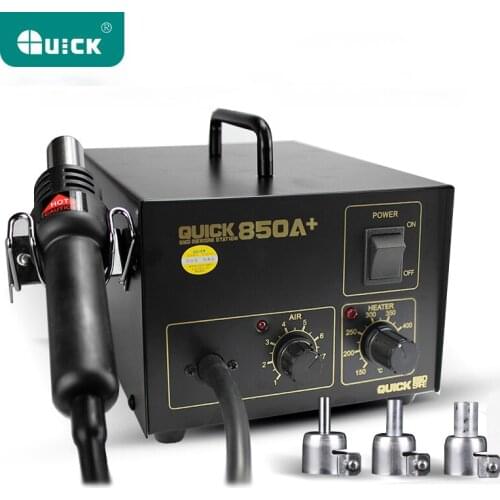 QUICK850A 850A+ Super-atmospheric Pump Precision Temperature Control Hot Air Gun Anti-static Dismantling and Welding Platform