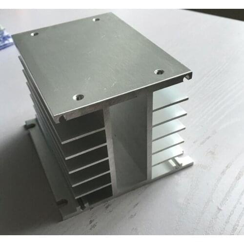 3 Phase Heat Sink 80*105*100mm for Solid State Relay Aluminum Heatsink