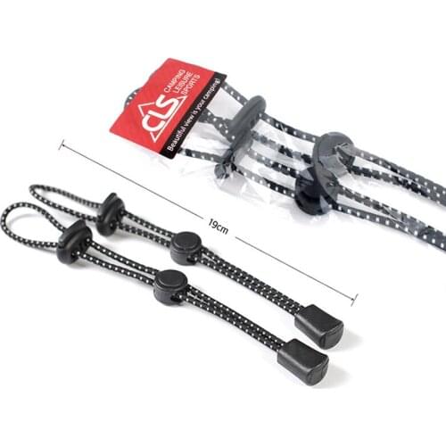 Outdoor mountaineering bag trekking pole lanyard buckle fixed buckle elastic rope binding buckle sling elastic tail rope
