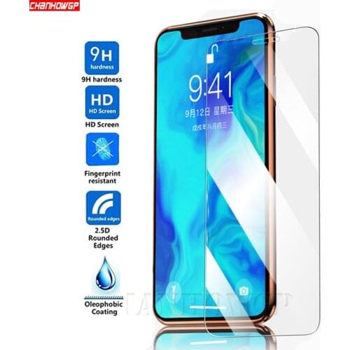Protective Tempered Glass For iPhone 11 7 8 6 6s Plus X XR XS Screen Protector on The For iPhone XR XS 11 Pro Max 9H Glass Film