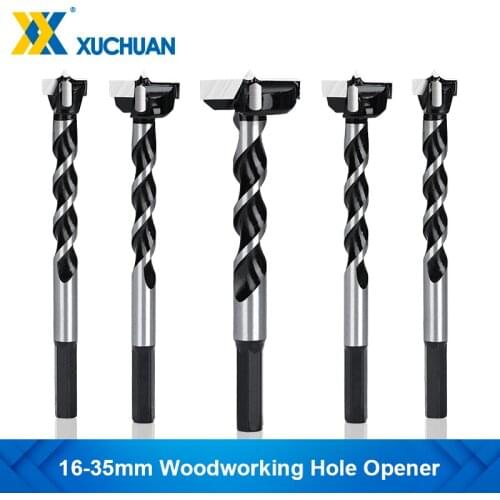 1pc 16-35mm Woodworking Hole Opener Forstner Tips Hinge Boring Drill Bit Tungsten Carbide Hole Saw Cutter Woodworking Tools