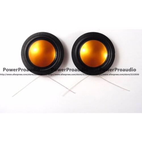 25.4mm 25.5mm Silk + Golden Color Titanium Replacement Diaphragm Horn Tweeter 8 Ohm