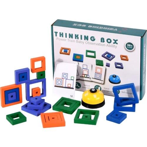 Early Childhood Education Wooden Desktop Logical Thinking Training Double PK Toy