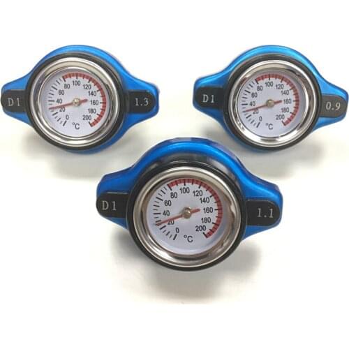 Racing Small Size Thermost Radiator Cap Cover+Water Temp Gauge 0.9bar 1.1bar 1.3bar D1 Spec