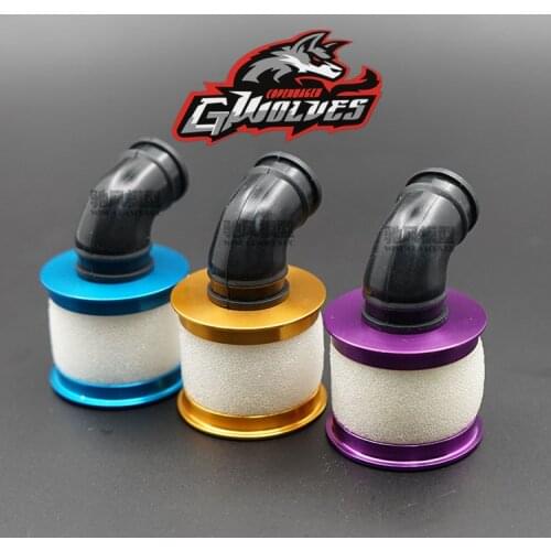 GWOLVES 1/10 RC Model Nitro Car spare parts Aluminum Air Filter HSP 04104 (02028) For 94122 94166 94177 94188 rc