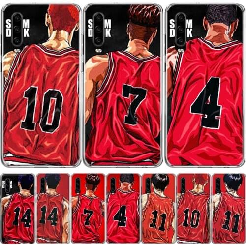 Comic Slam dunk Sakuragi Phone Case For Huawei Mate 30 20 10 P40 P30 P20 P10 Pro Lite P Smart Z Plus 2019 2018 Cover Coque