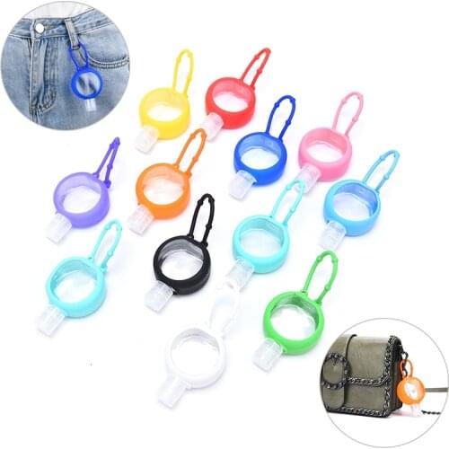 Round Solid Silicone Bath Baby Shower Hand Sanitizer Bottle Holder Portable Mini Hand Sanitizer Disposable