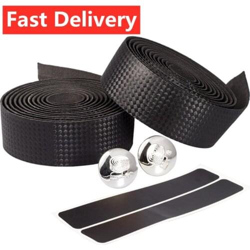 2pcs Cycling Road Bike Handlebar Tape Anti-slip Bicycle Handle Bar Tapes Wrap EVA/PU Straps Shockproof Bicycle Accessories CSV