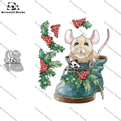 New Dies 2020 Mice in shoes Metal Cutting Dies diy Dies photo album cutting dies Scrapbooking Stencil stamps metal die cuts