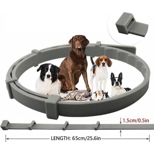 Dog Collars Repel Parasites Fleas Retractable Rubber Collars Safe Healthy Anti-allergic and Anti-mosquito Pet Supplies