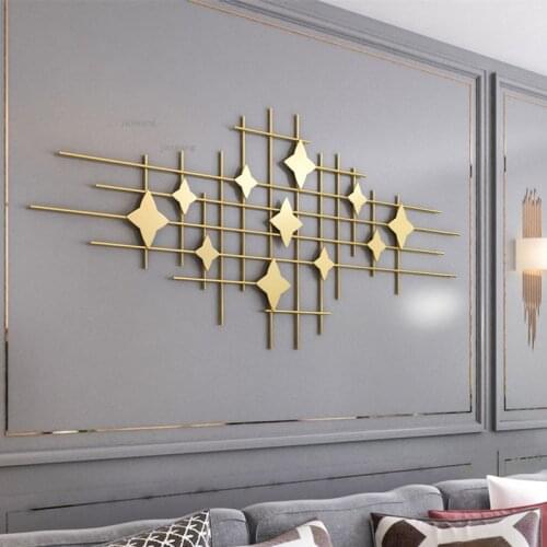 Wrought Iron Office Front Desk Pendant Crafts Living Room Sofa Background Wall Decoration Creative Restaurant Study Wall Hanging