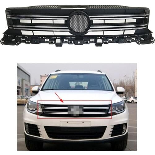 Auto Replacement Front Hood Bumper Grille Racing Grill for VW Tiguan 2013 2014 2015 2016 2017 5N0853651