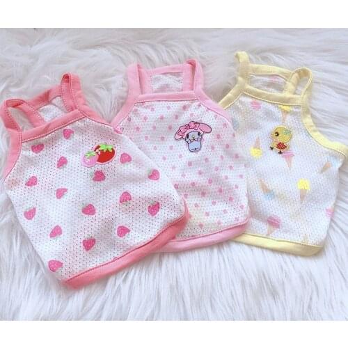 Mesh Summer Dog Clothes Hoodie With Dog Print Cool Cosy Dog Hoody Pet Dog Hoodie Vest Fashion Costume Puppy Outfit Tshirt Pets