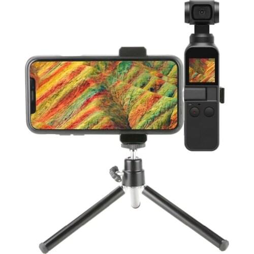 Tripod For DJI Osmo Pocket Multi Functional Aluminum Alloy Mount for Osomo 4K video 3-axis Gimbal Bracket Holder Phone