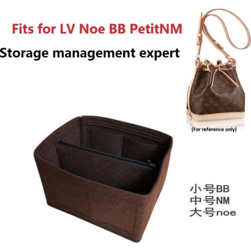 NOE series Noe BB PetitNM Felt Cloth Insert Bag Organizer Makeup Handbag Organizer Travel Inner Purse Portable Cosmetic Bags