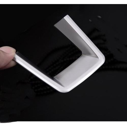 Car Interior Steering Wheel Steering-wheel U Shape Trim Styling Sticker For Land Rover Discovery Sport 2016 2017 Covers