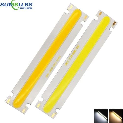 New Arrival 100x20mm Ultra Bright COB LED Strip Bulb 5W DC 6V Lamp Warm Pure White for DIY 10CM LED Bar Light Source 10020-0212